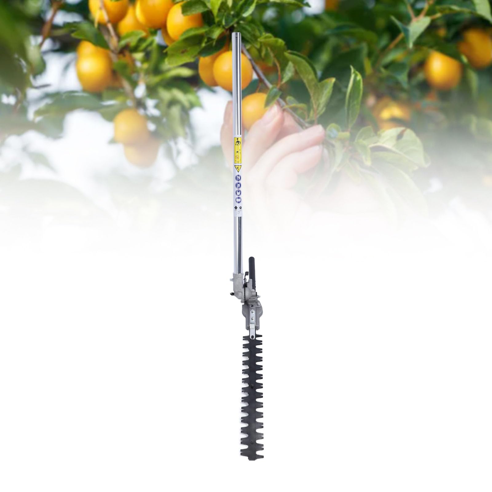 Sierras de pértiga, Cabezales de Cortasetos con Poste de extensión, podadora de árboles Profesional de Alta eficiencia, Accesorio Ajustable para Cortar césped (26 * 9mm)