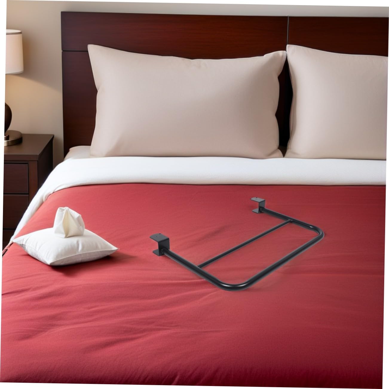 BESPORTBLE Sponda di Sicurezza per Letto Dormitorio 20 inch in Ferro Nero | Student Dorm Bed Rail, Removibile con Clamp senza Trapano, Decorazioni Scuola per Loft Bed