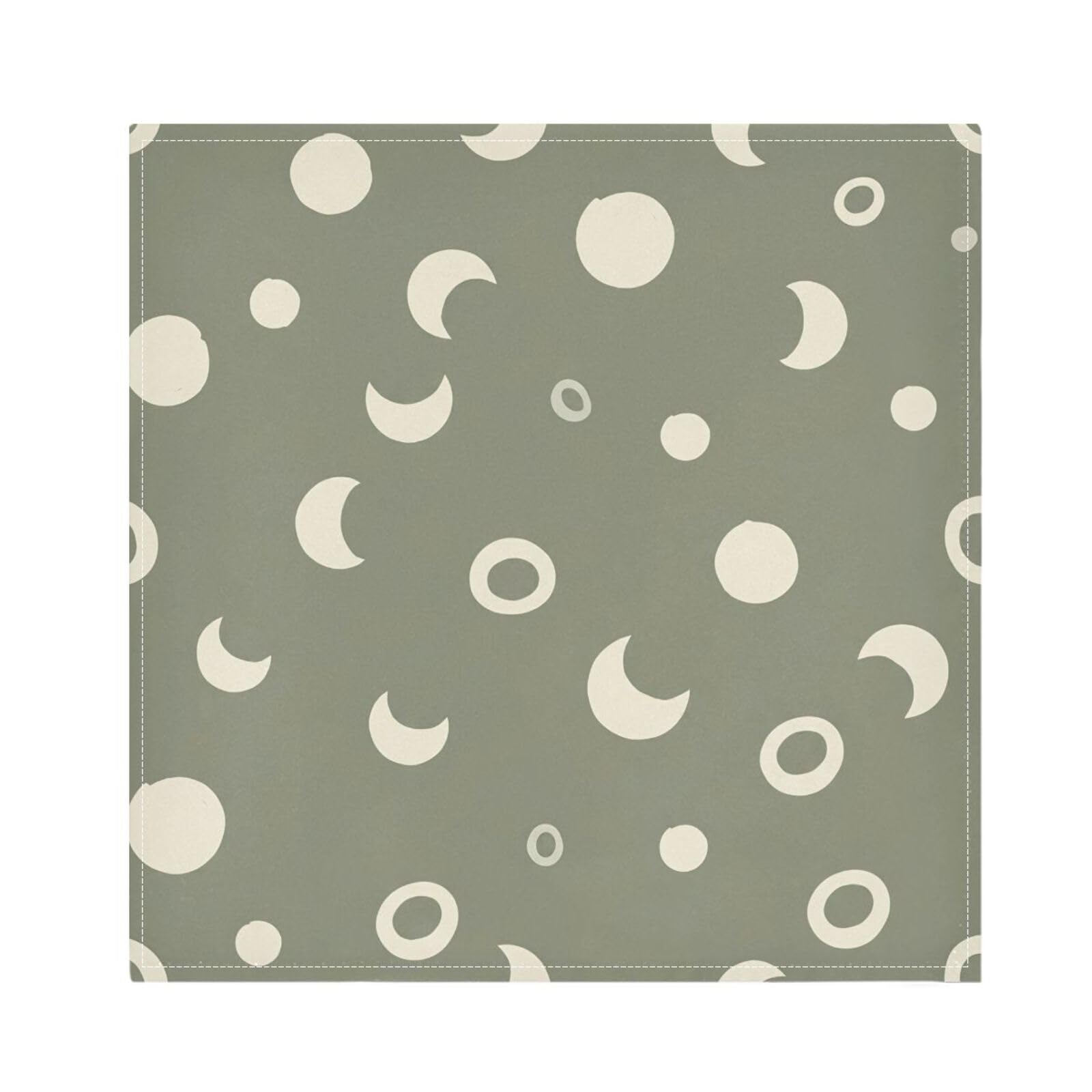 Ttgoth Sun Moon Cloth Napkin Set of 4 Washable & Reusable Dinner Napkins for Dining Table, Banquets, Wedding, Party, 50x50 cm