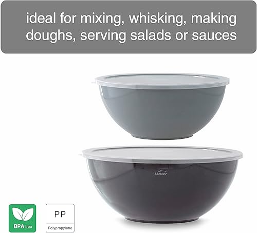 Miniatura 5 de Lacor - 60055 - Juego de 6 cuencos múltiples, ensaladeras, recipientes para alimentos, polipropileno, apilables