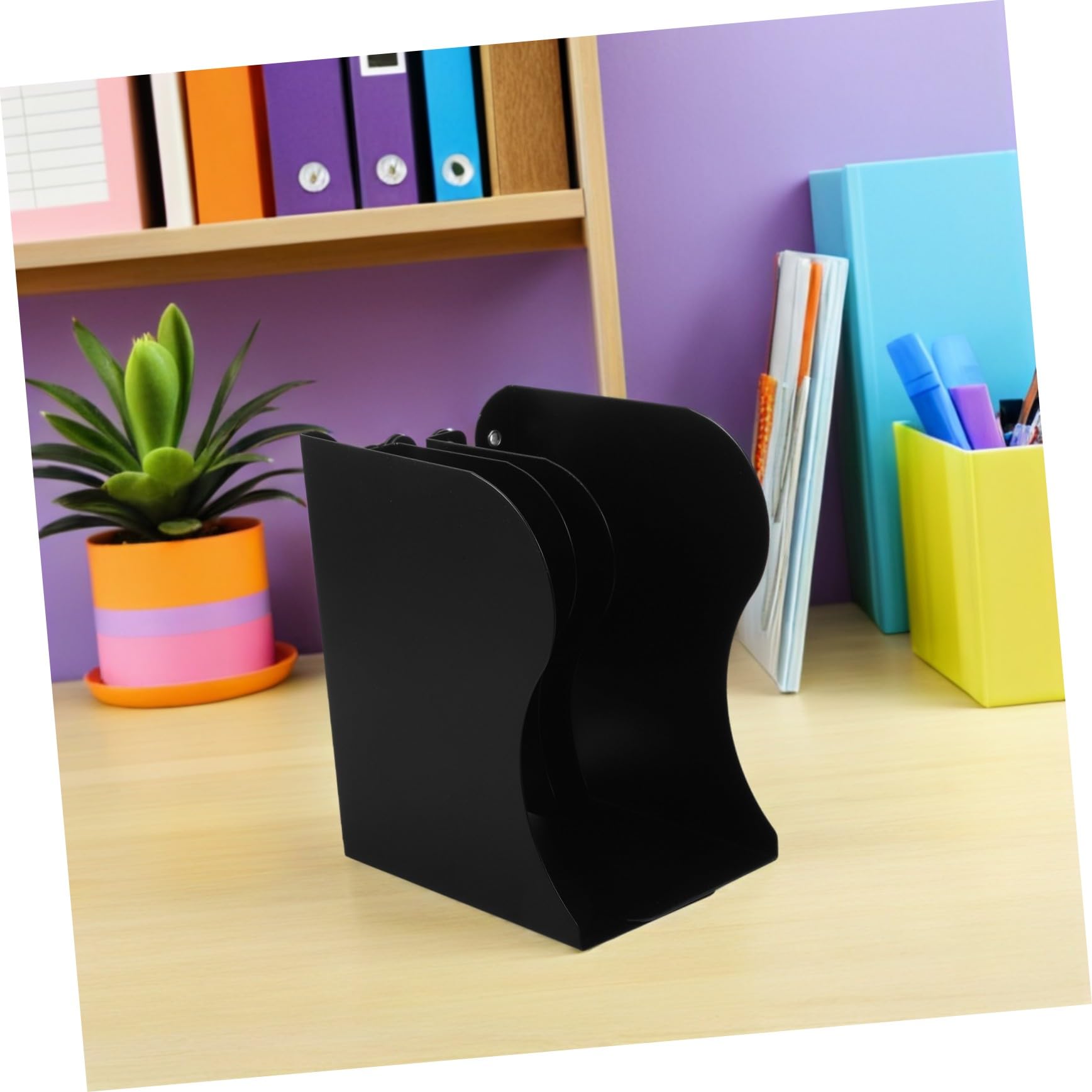 2 Pezzi Supporti Regolabili per Libri da Scrivania in Metallo Espandibile Organizer Robusto Antiscivolo per Libri Pesanti Mensola da Tavolo Portatile per Ufficio e Camera