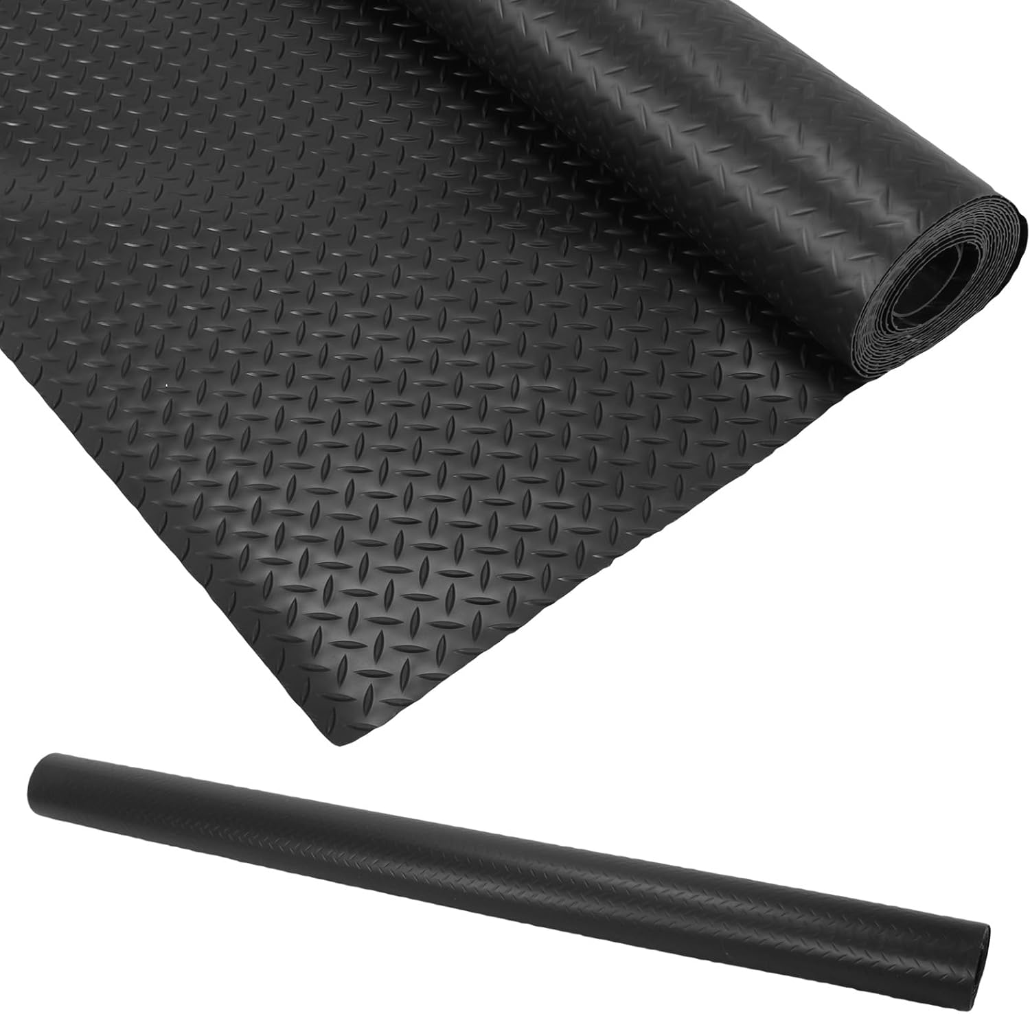 7.9x32.8 FT Garage Floor Mat 2.5mm Garage Shop Parking Mat Plate PVC Flooring Roll for Truck Trailer SUVs Van Golf Cart Motorcycle