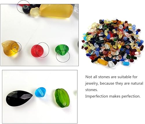 Miniatura 5 de HappyFiller Piedras decorativas de 1 libra de vidrio marino mate para manualidades, acuario, rocas, jarrón, decoración de playa, vidrio de fuego,