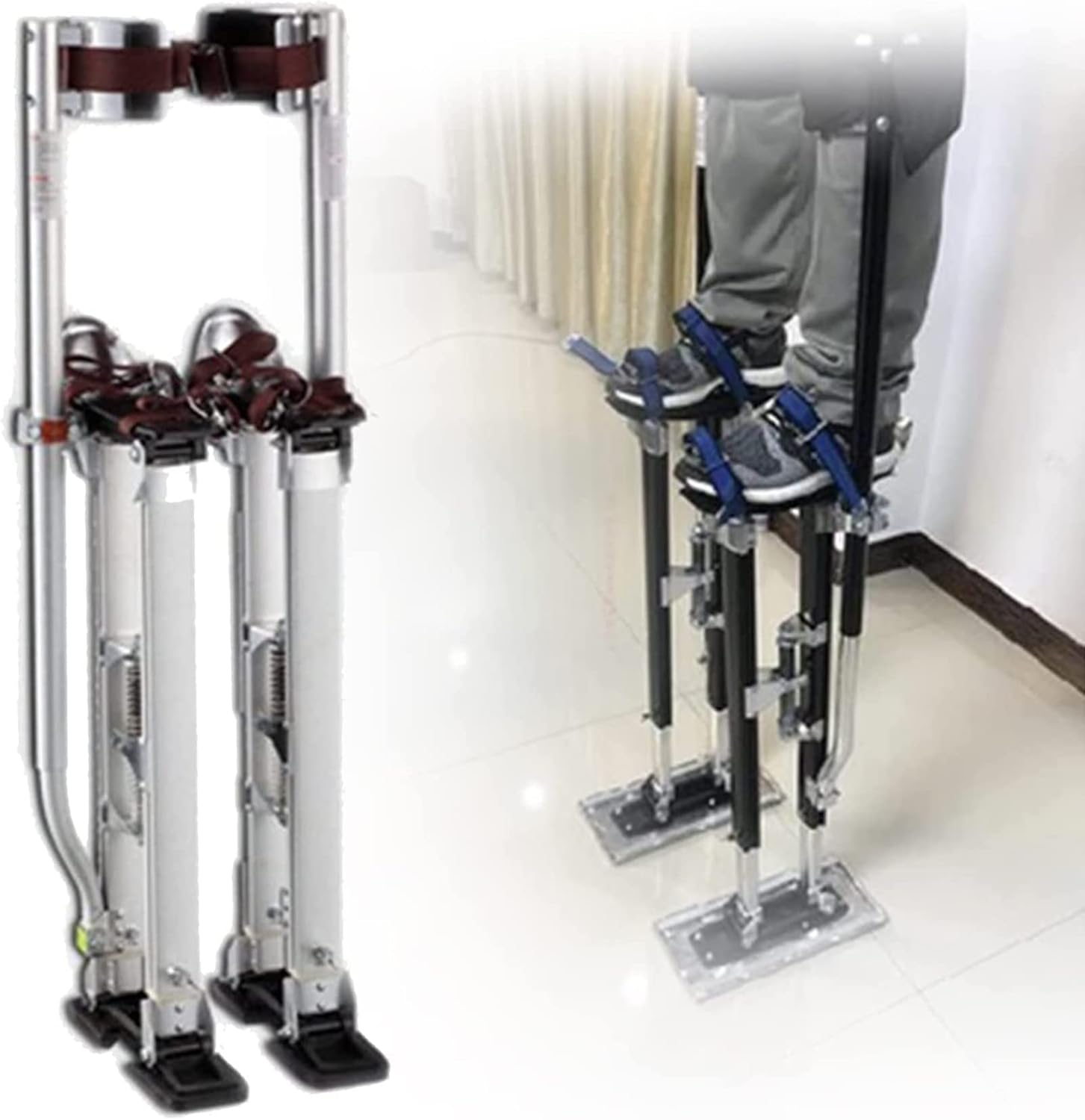 001,45/75CM, Drywall Plastering Stilts Essential Painter's Tool Accessory for Stage Props and Paint Jobs