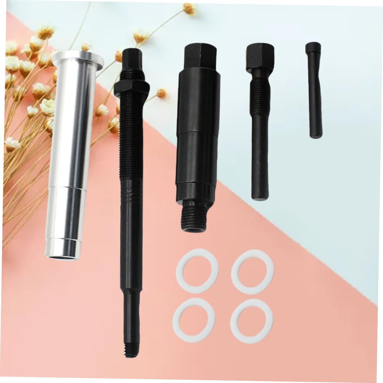 9Pcs Broken Spark Plug Removal Tool Durable Extractor for Engine Lightweight and Easy to Use Repair Tool for Efficient Spark Plug Extraction
