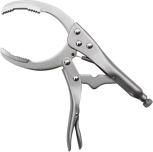 Miniatura 6 de MacWork Llave de filtro de aceite con empuñadura de bloqueo, mandíbulas de acero al cromo vanadio de 9.5 pulgadas