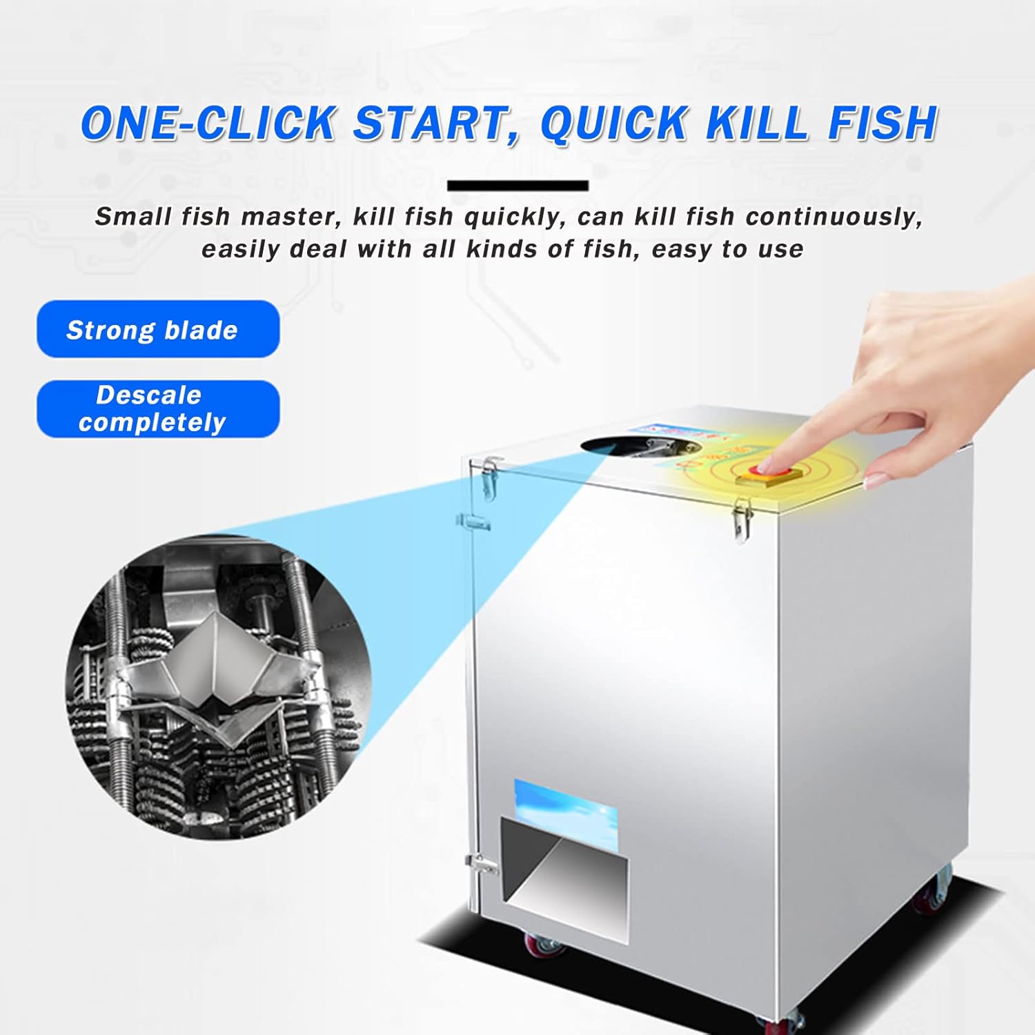 Fish-Killing Machine Fully Automatic Multi-Function Open Stomach to Fish Scales Automatic Processing Fish Machine Commercial