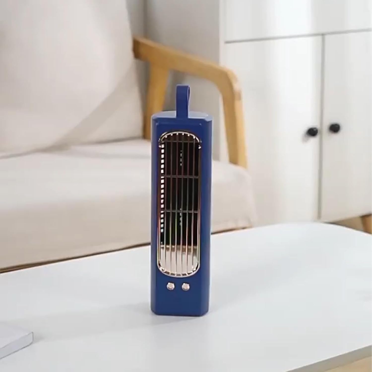 Tower Fan,USB Rechargeable Cooling - Electric USB Desk Fan Air Circulator,for Home Living Room Kitchen Office Dorm Indoor Floor Table Camping Outdoor Travel Road Trip