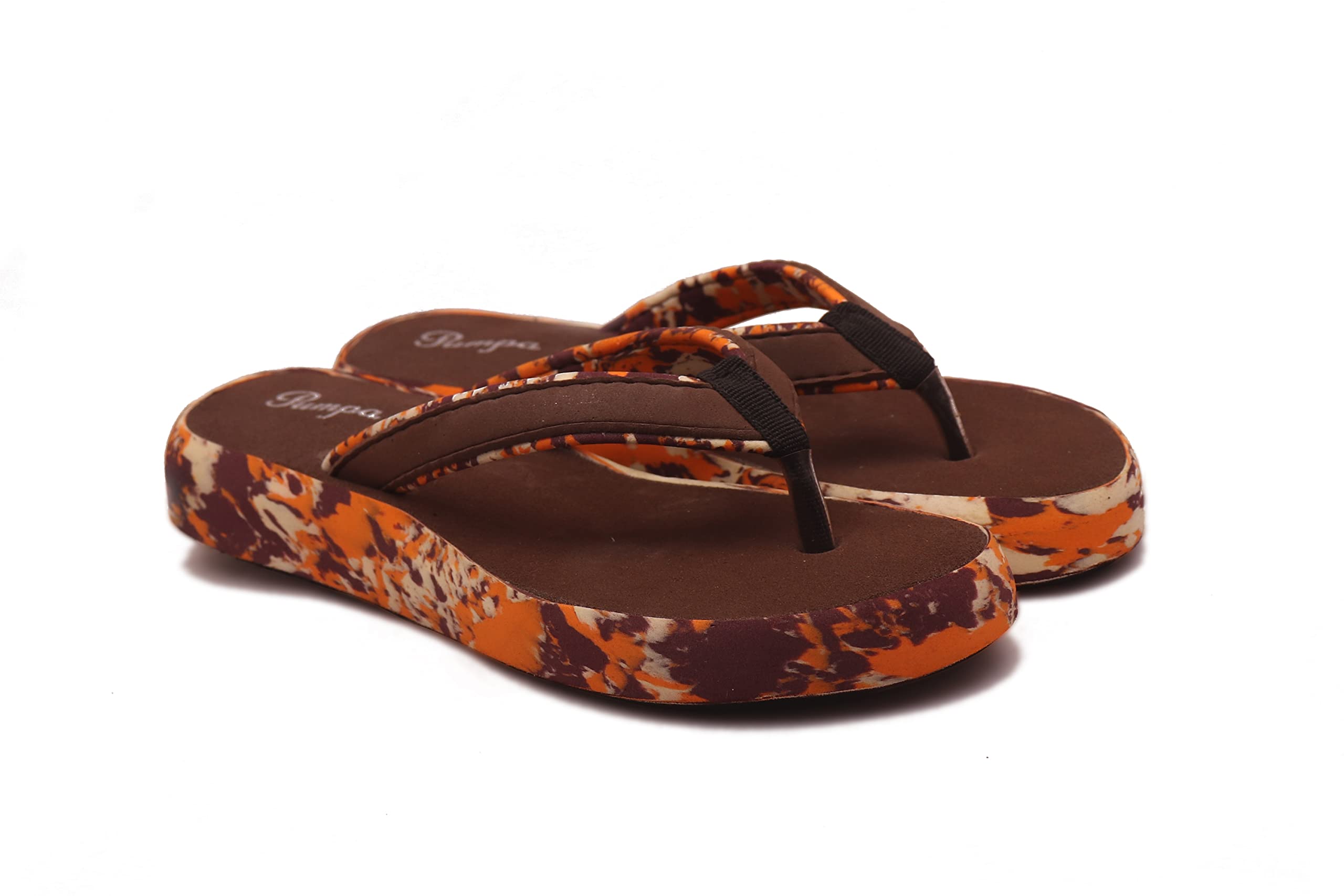 Womens Flip-Flops & Slippers | Ortho Comfort with Style for Women & Girls - Light weight, Soft & Stylish Footwear | Suitable for Knee, Diabetic & Orthopedic Pains (Brown, numeric_5) (B0BB7RZ22V) Amazon Price History, Amazon Price Tracker