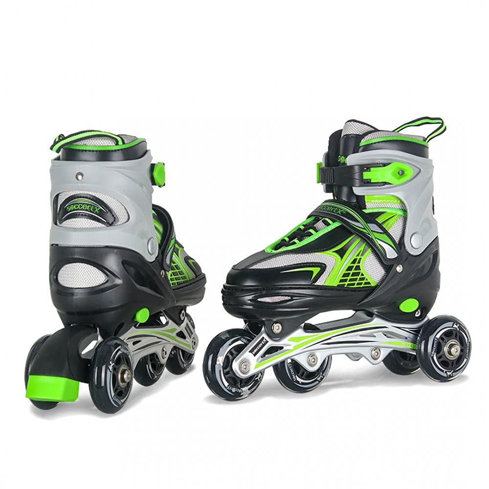 Soccerex 947 Youth Inline Skates Shoes, Multicolor