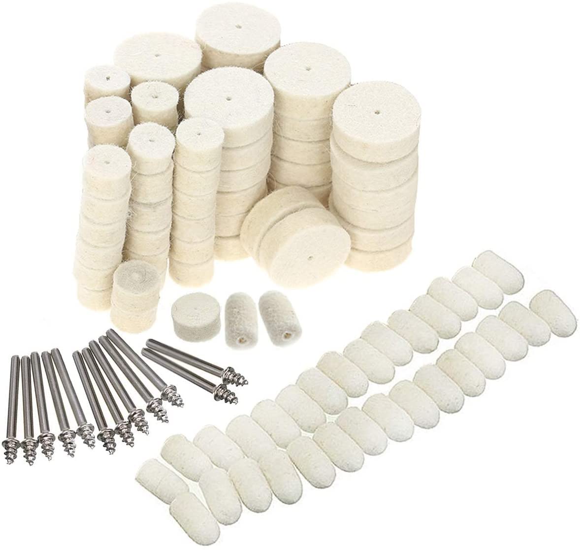 DIY Crafts Pack Of 20 Pcs, Combo Polishing Mandrel Kit, 20 Pcs, Density Felt Head Polishing Buffing Wheel Polishing Kit,Rotary Tools Fit For Dremel (Pack Of 20 Pcs, Combo Polishing Mandrel Kit) (B09JM7GCVV) Amazon Price History, Amazon Price Tracker
