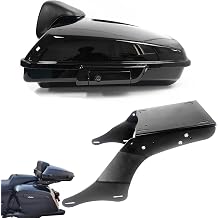 Black Lock Razor Tour Pack Pak & Trunk Luggage Rack & Backrest Pad for Kawasaki Vulcan 1700 Vaquero VN1700 Motorcycle Accessories 2010-2024