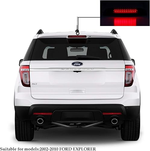 Miniatura 7 de Tercer 3er freno CHMSL central de montaje alto de la lámpara de luz de freno de repuesto para Ford ExplorerMercury Mariner 2002-2010 (LED humo de