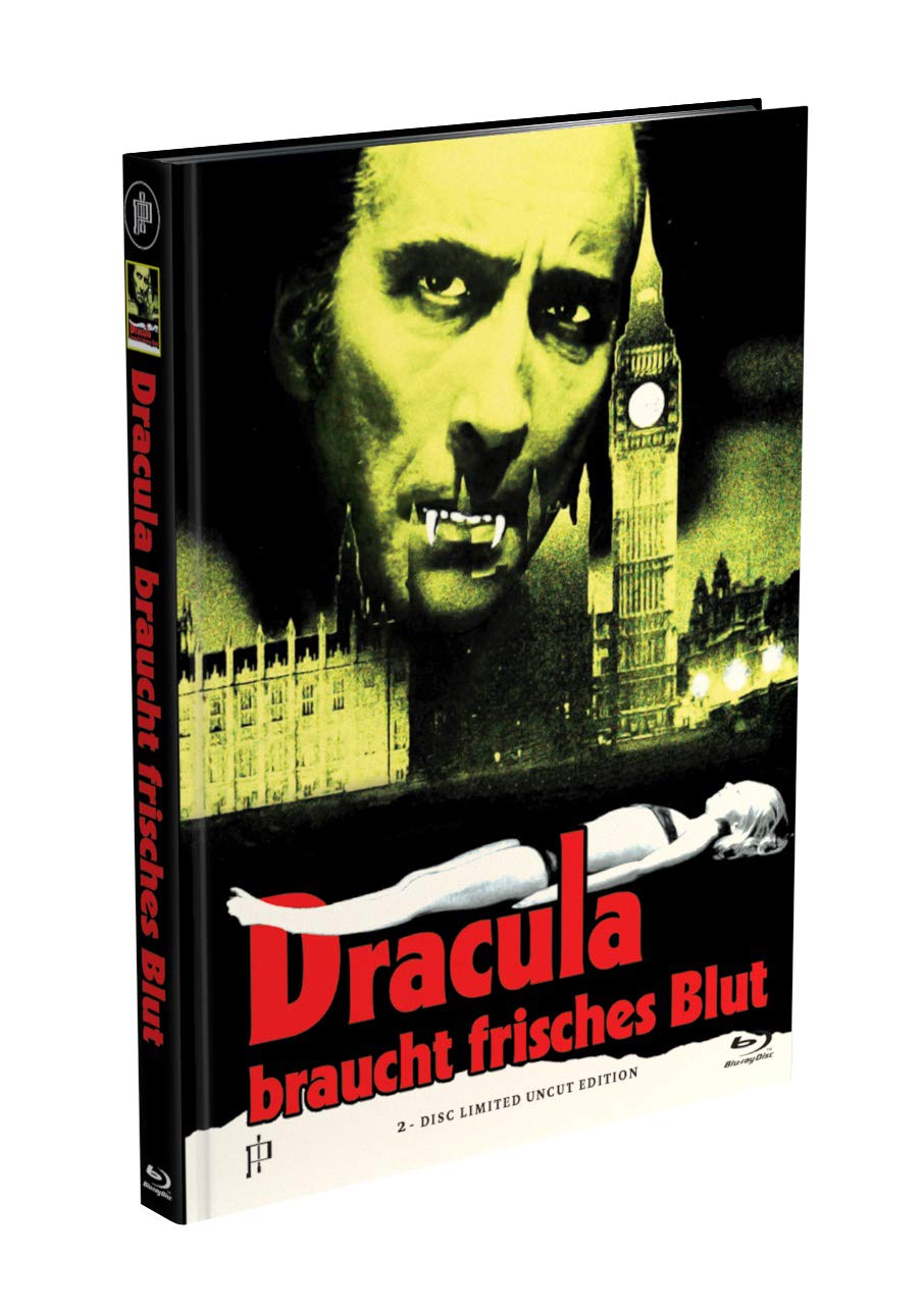 Inked Pictures / Hansesound DRACULA BRAUCHT FRISCHES BLUT - 2-Disc Mediabook Cover J [Blu-ray + DVD] Limited 88 Edition - Uncut in HD neu abgetastet