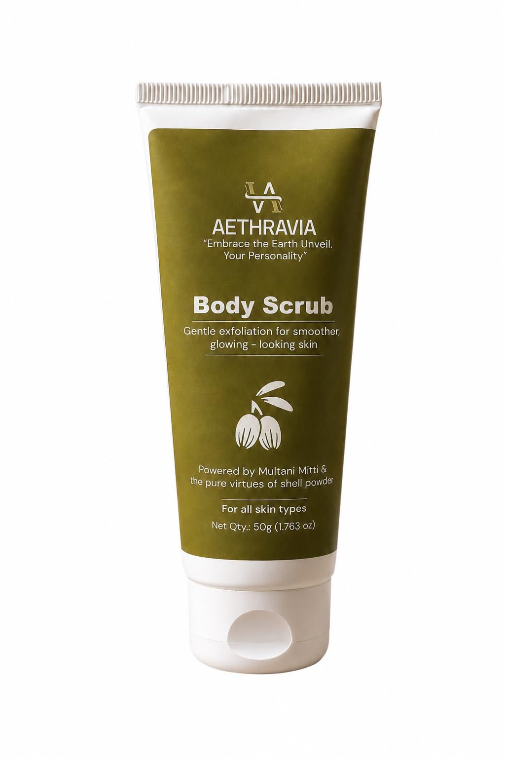 Body Scrub with Multani Mitti, Walnut Shell Powder & Reetha, Gentle Exfoliation for All Skin Types, 50g-image-14