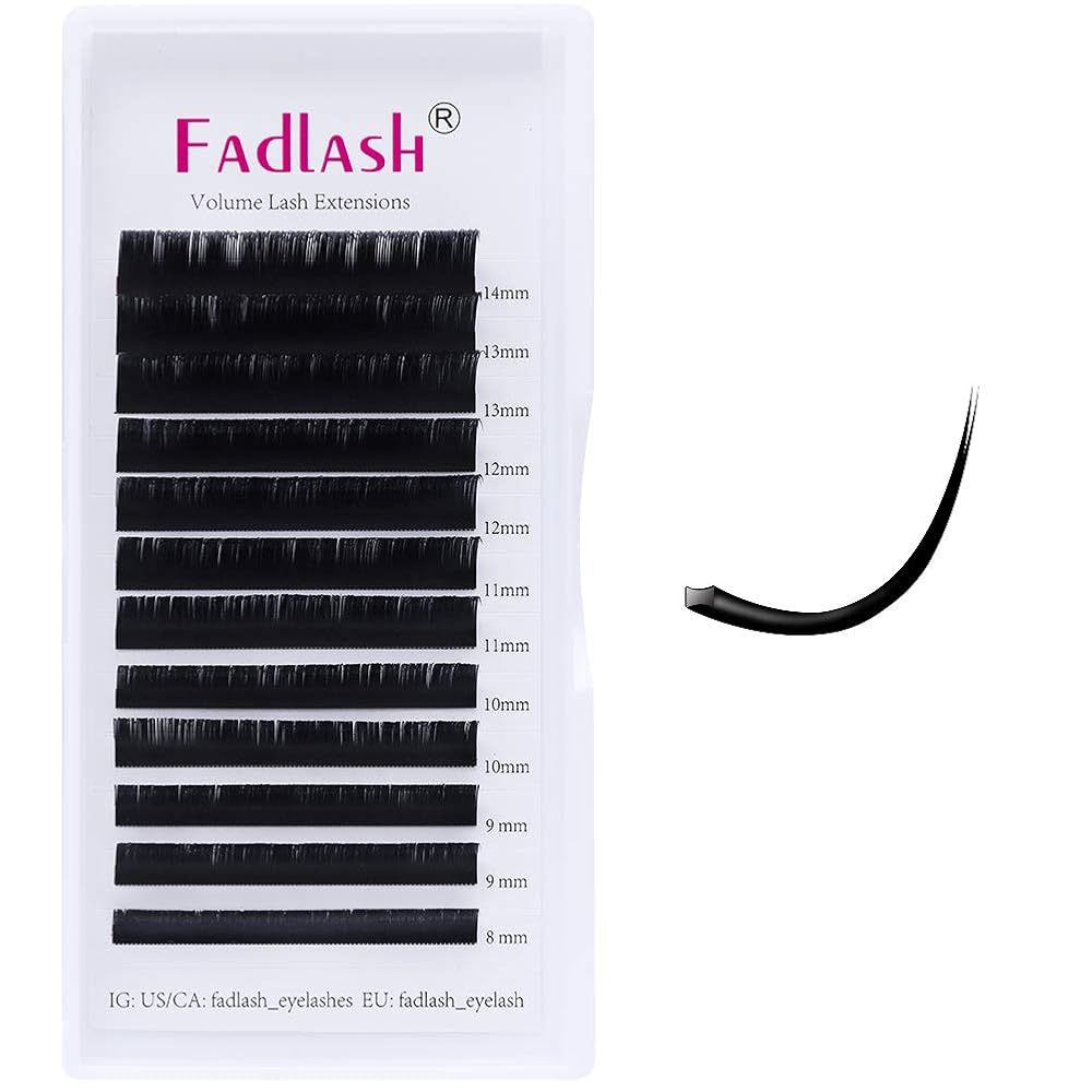 Lash Extension C D Curl Ellipse Eyelash Extensions .15 .20mm Flat Lashes Matte Single Lashes Classic Eyelash Extensions Individual Lashes (0.15-C, 12mm)