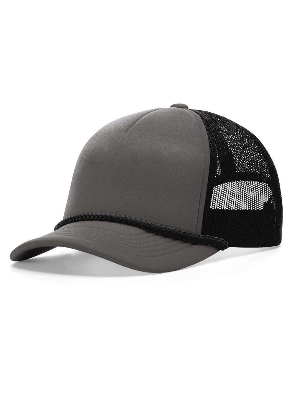 Richardson Low Pro Foamie Trucker Cap One Size Charcoal/Black/Black
