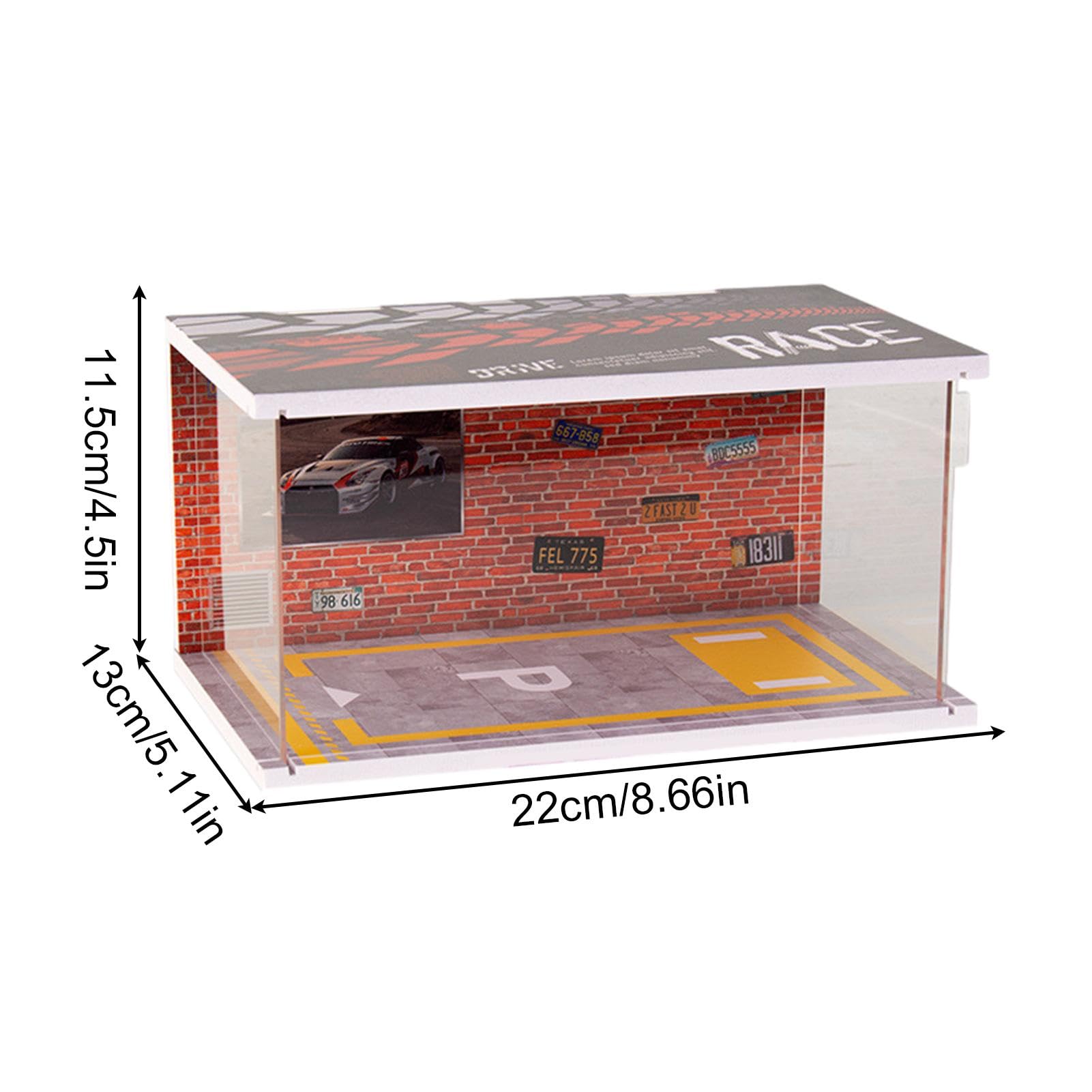Garage Voiture Miniature 1/32 – Présentoir Parking En PVC Pour Collectionneurs