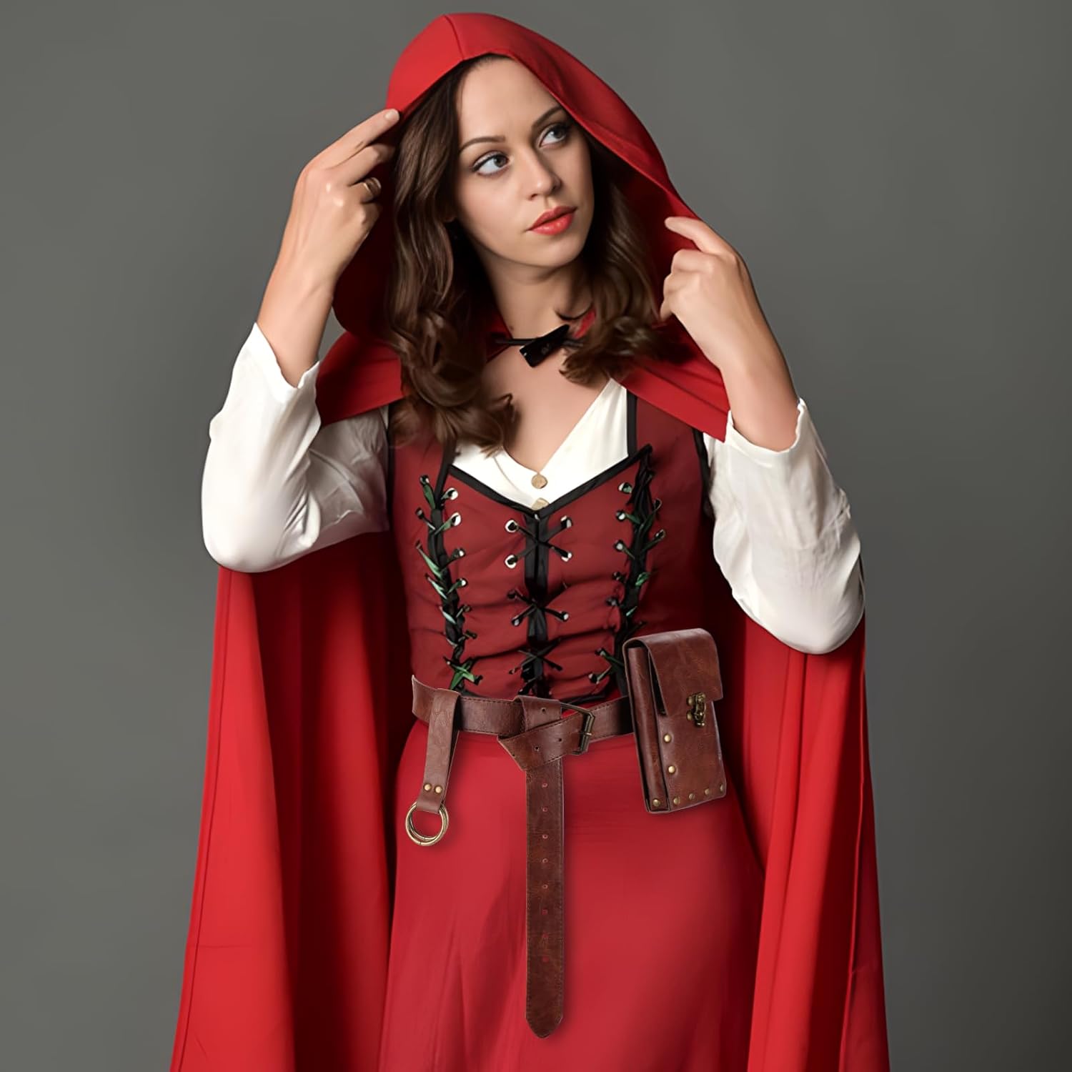 Renaissance Belt Pouch Waist Bag Pouch Skirt Hike Medieval Bag Ren Faire Costume Accessories for Halloween - Image 7