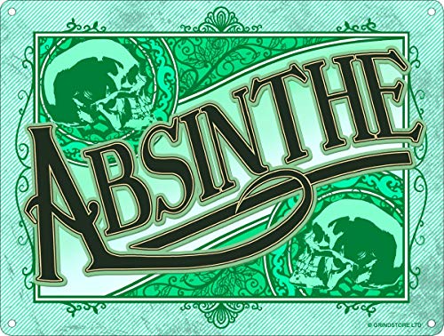Grindstore - Plaque en métal ABSINTHE (Taille unique) (Vert)