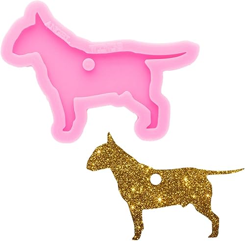 Precioso molde de silicona con forma de gato brillante, moldes de llavero de resina epoxi bolsa de artesanía de equipaje molde colgante de bricolaje