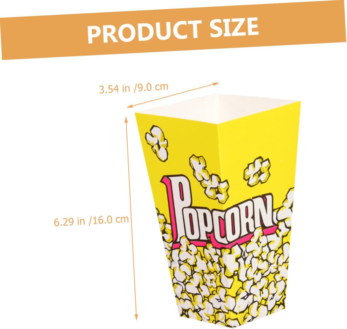 NOLITOY 100pcs Popcorn Storage Boxes for Parties Lightweight Snack Containers for Popcorn French Fries and Treats for Birthdays Weddings and Movie
