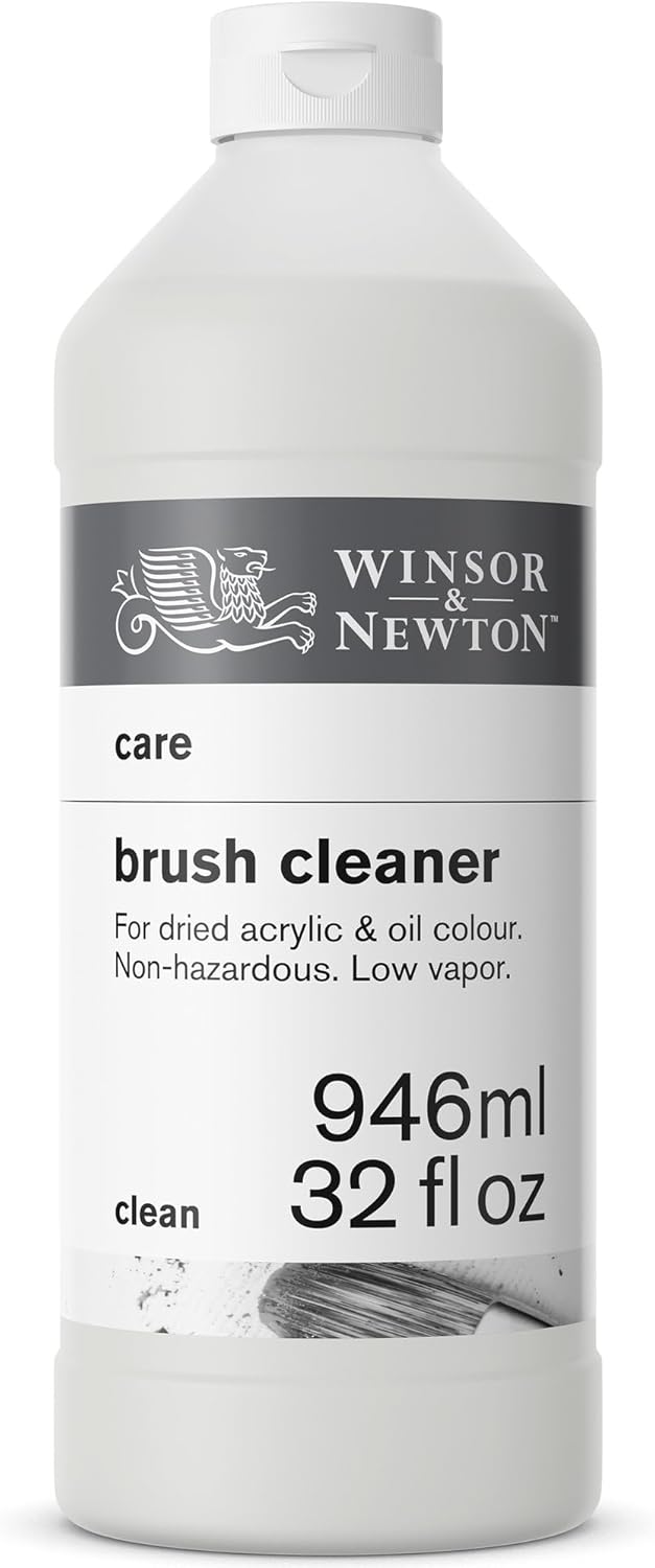 Winsor & Newton Brush Cleaner & Restorer, 32.0-oz Bottle