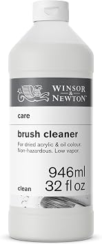 Winsor & Newton Brush Cleaner & Restorer, 32.0-oz Bottle
