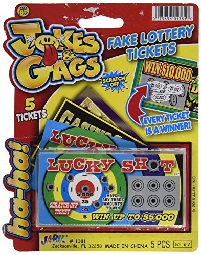 Jokes & Gags Fake Lottery Tickets 5 Pack