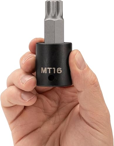 Miniatura 3 de TEKTON 12 pulgada Drive x MT16 Zócalo de punta de impacto cuadrado triple resistente a manipulaciones  SIB29216