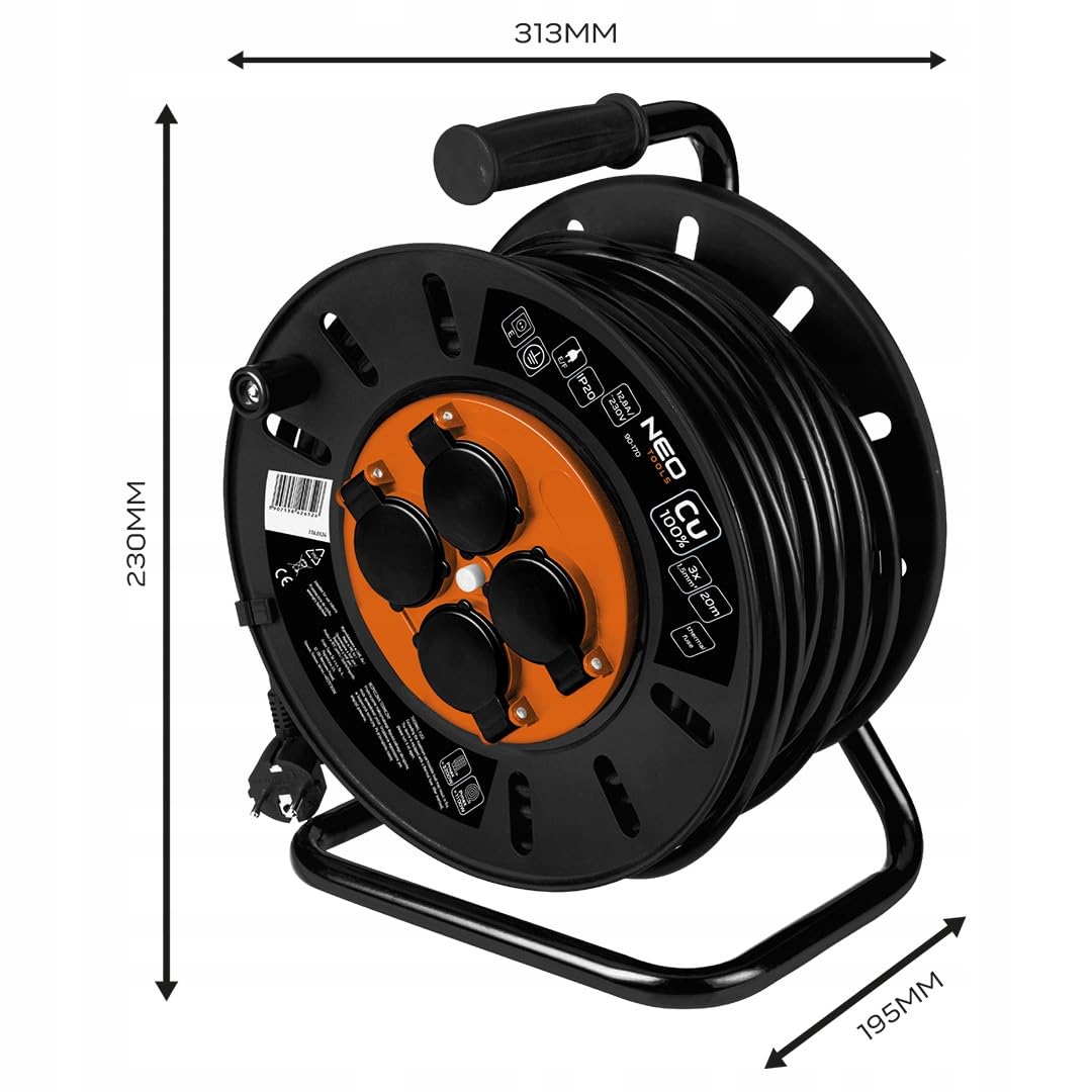 NEO TOOLS 90-170 Enrollador de cable