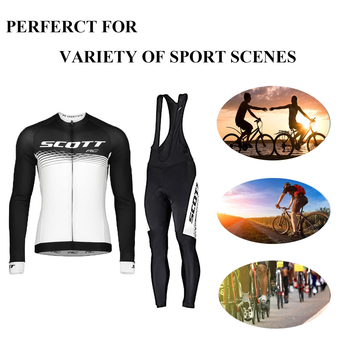 Abbigliamento Ciclismo Uomo Invernale Completo Abbigliamento Ciclismo Bici Pile Maglia Tuta Bicicletta +Pantaloni Imbottiti Con 3D Gel pad Traspirante