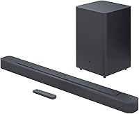 JBL Bar 2.1 Deep Bass MK2 Soundbar: 300W 2.1 Channel with Wireless 6.5" Subwoofer, Bluetooth, Dolby Digital - Black