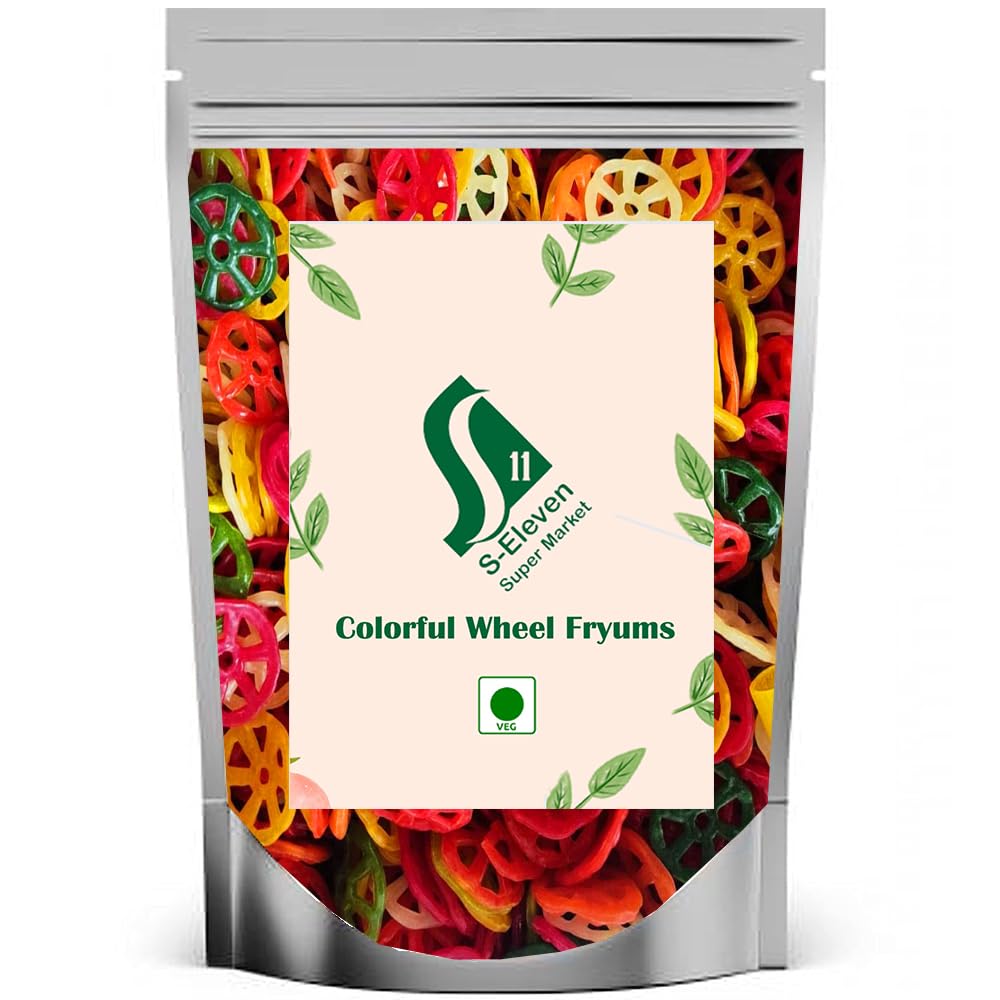 S Eleven Super Market Ready to Fry Colorful Wheel Fryums/Ready to Fry Snacks Fryums (2 Kg) (B0CQXGTLWJ) Amazon Price History, Amazon Price Tracker