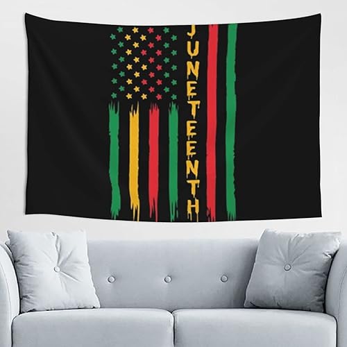 BERULL Juneteenth Pride African American Independence Day Tapestry Wall Hanging Decoration Blanket Bedroom Living Room Dormitory Tapestry 60 * 40