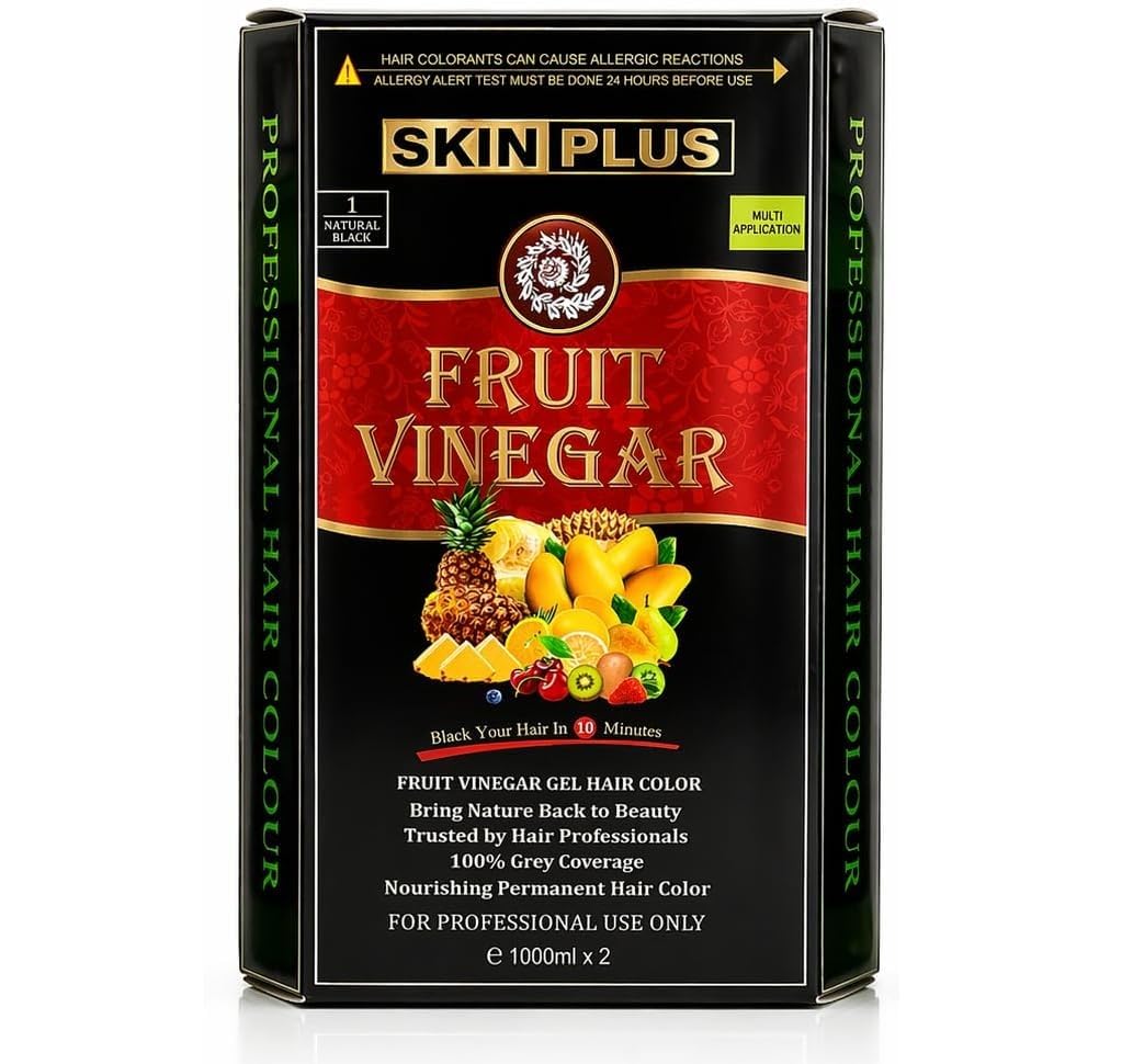 Hair Gel Color with Fruit Vinegar 1kg, Long-Lasting | Quick Coloring, For Men & Women, Pack of 1-image-7