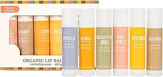 dPois 6 Pack Lip Care Kit, Hydrating Balm wit...
