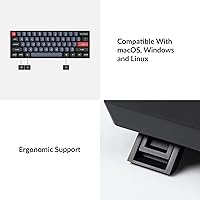 Vista 7 de Keychron K12 Pro Teclado mecánico inalámbrico/con cable personalizado QMK/VIA Macro programable con interruptor rojo K Pro intercambiable
