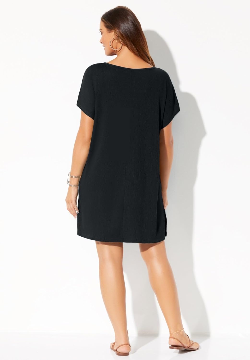 Swimsuits For All Women's Esme Lace Up Cover Up Dress (Plus