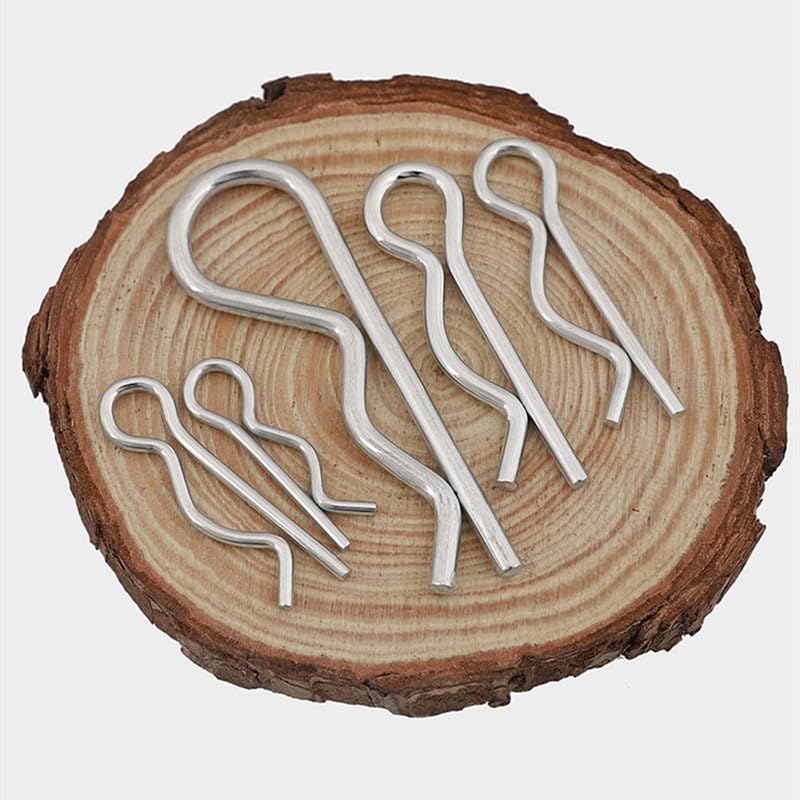 10pc Stainless Steel Anti-rust Hair Pin R Clip Cotter Spring Pin M1.6 M1.8 M2 M3 M4 for Repairing Tractor Hardware Fastener - (Length: M4x75mm SS(10PCS))