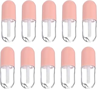 FOMIYES Mini botella vacía de brillo de labio...