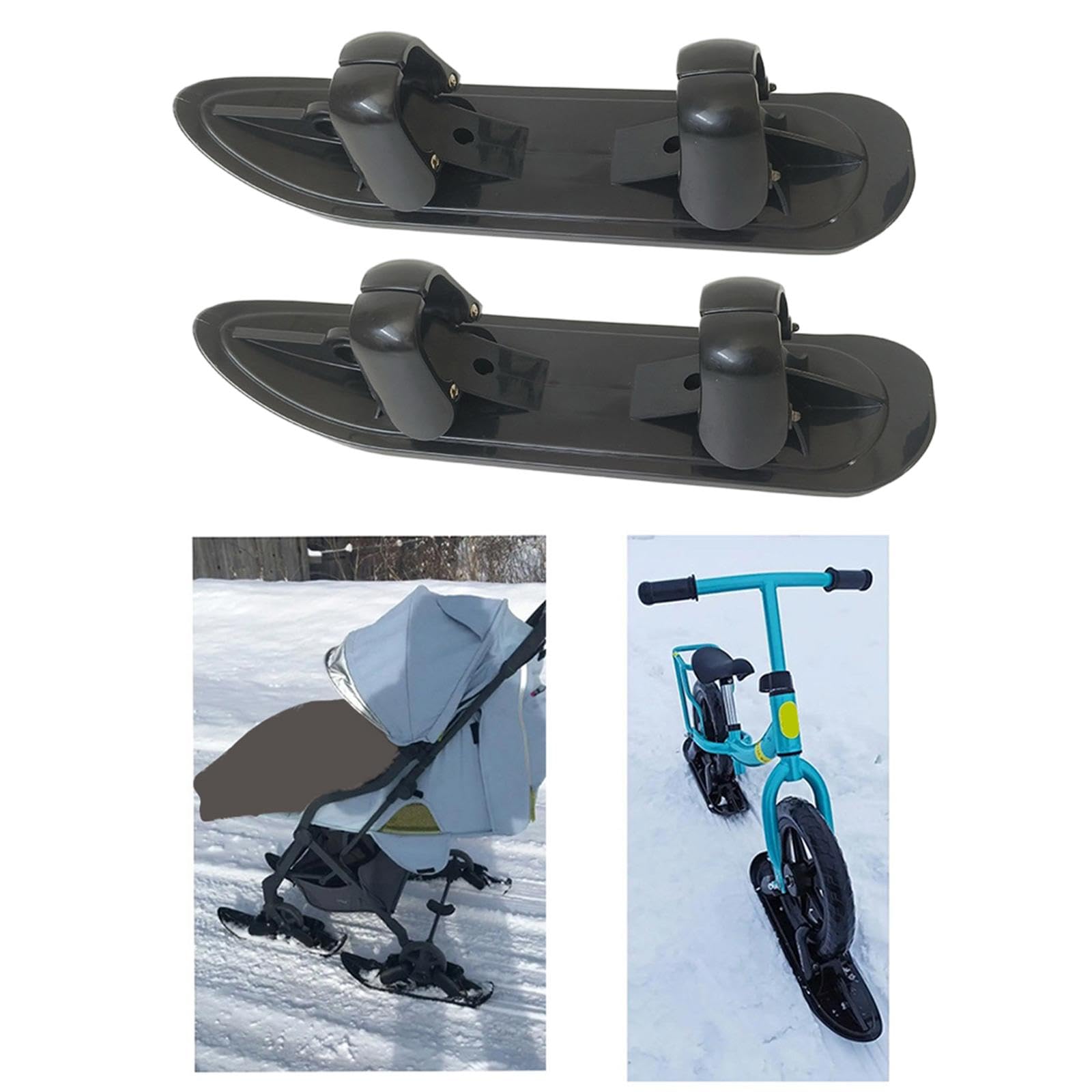 Lot de 2 Skis de Randonnée pour Voiturettes de Golf et Camping