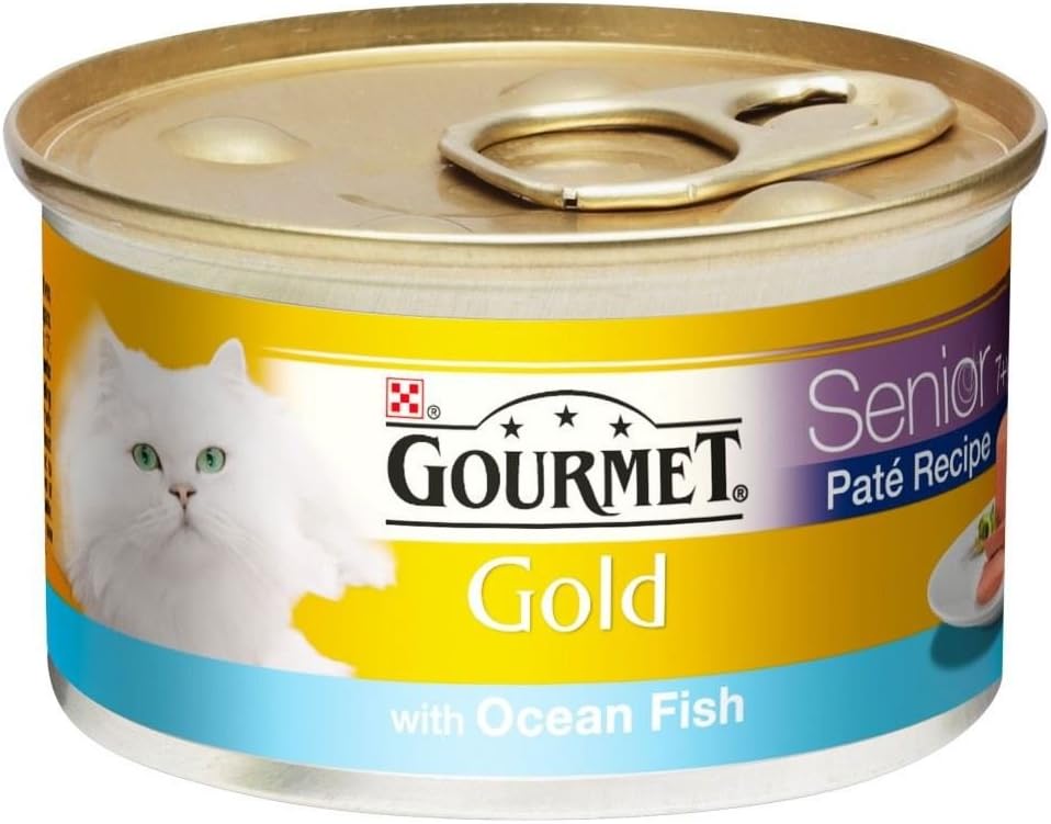 Gourmet Gold Senior Pate Recipe with Ocean Fish (85g) - Pack of 6