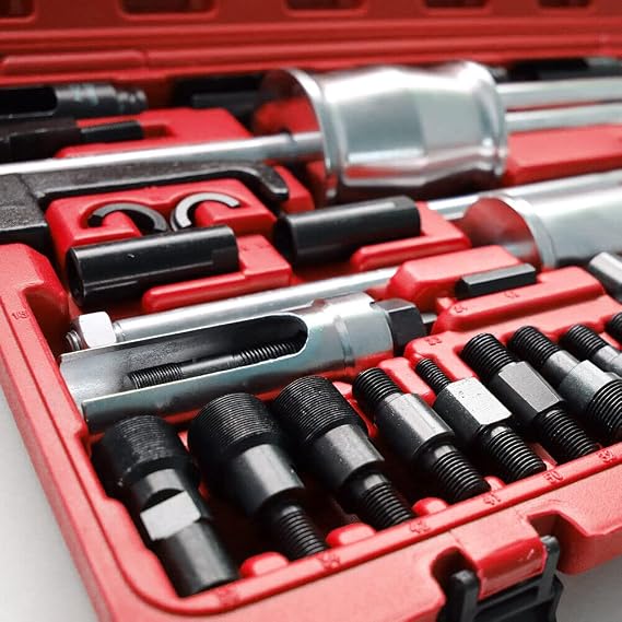JINPRDAMZ 40 pcs Injection Puller Tool Kit, Diesel Injector Remover, Injecteur Diesel Extractor Puller Kit, Universel Extractor Master Set for Removal of Diesel Injectors