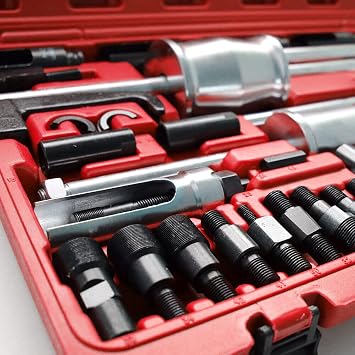 JINPRDAMZ 40 pcs Injection Puller Tool Kit, Diesel Injector Remover, Injecteur Diesel Extractor Puller Kit, Universel Extractor Master Set for Removal of Diesel Injectors