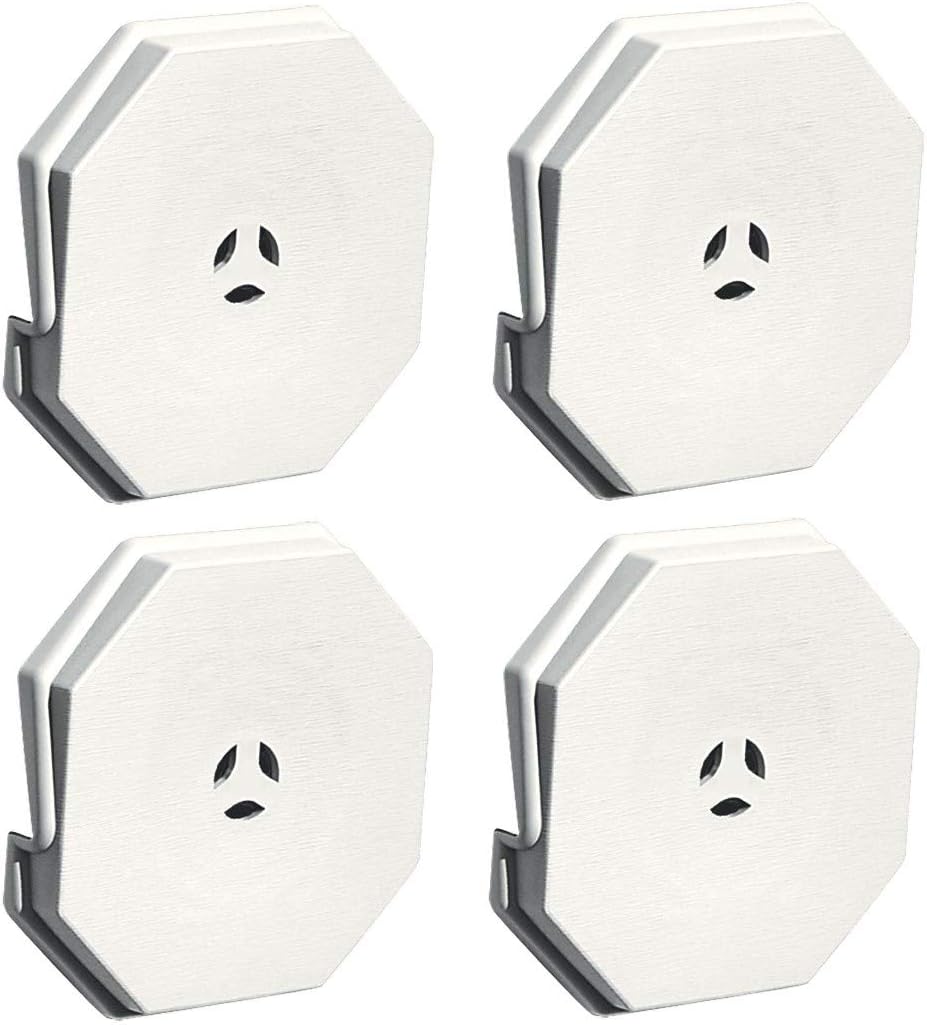 Builders Edge 130110006123 Surface Block 123, White,Sold as 4 Pack