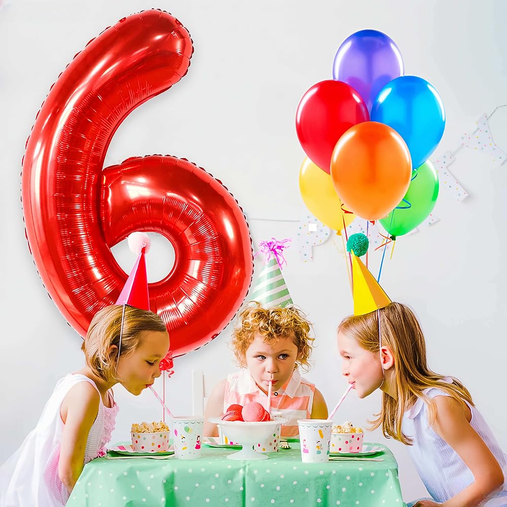 Foil Globo Número 5 Azul 40" (101cm), Inflable Helio o aire, Gigante Numeros 0-9, 10-19, 20-29, 30-100, Grande Globos Decoración para La Boda Aniversario y Cumpleaños Fiestas — view 609
