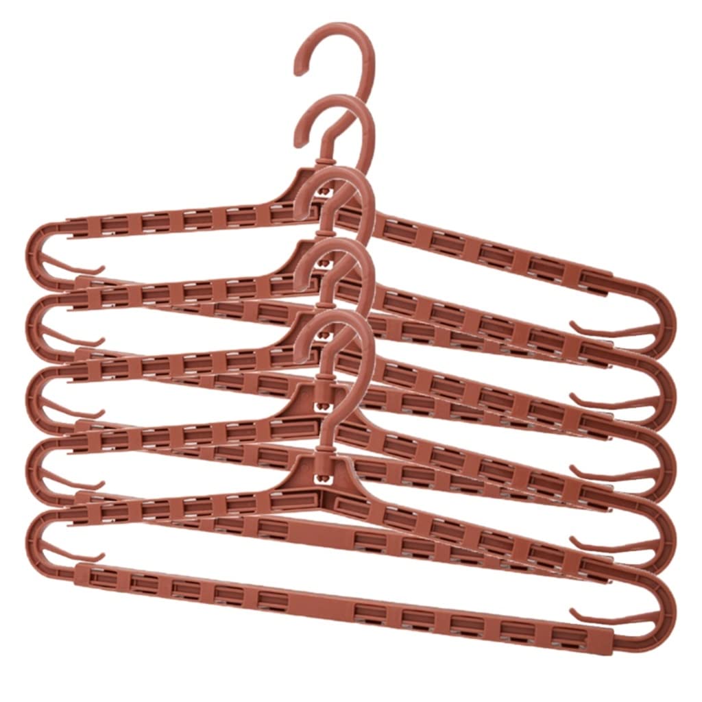 MOBYGKFY Portable Plastic Display Hanger Windproof Wardrobe Coat Shirt Suit Hanger Clothes Storage Rack(Rosso)