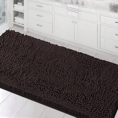 Miniatura 73 de H.VERSAILTEX Alfombras de Baño Tapete de Baño Alfombras de Baño Tapetes de Baño para Baño Antideslizante Extra Grueso Rebotante Suave Chenille
