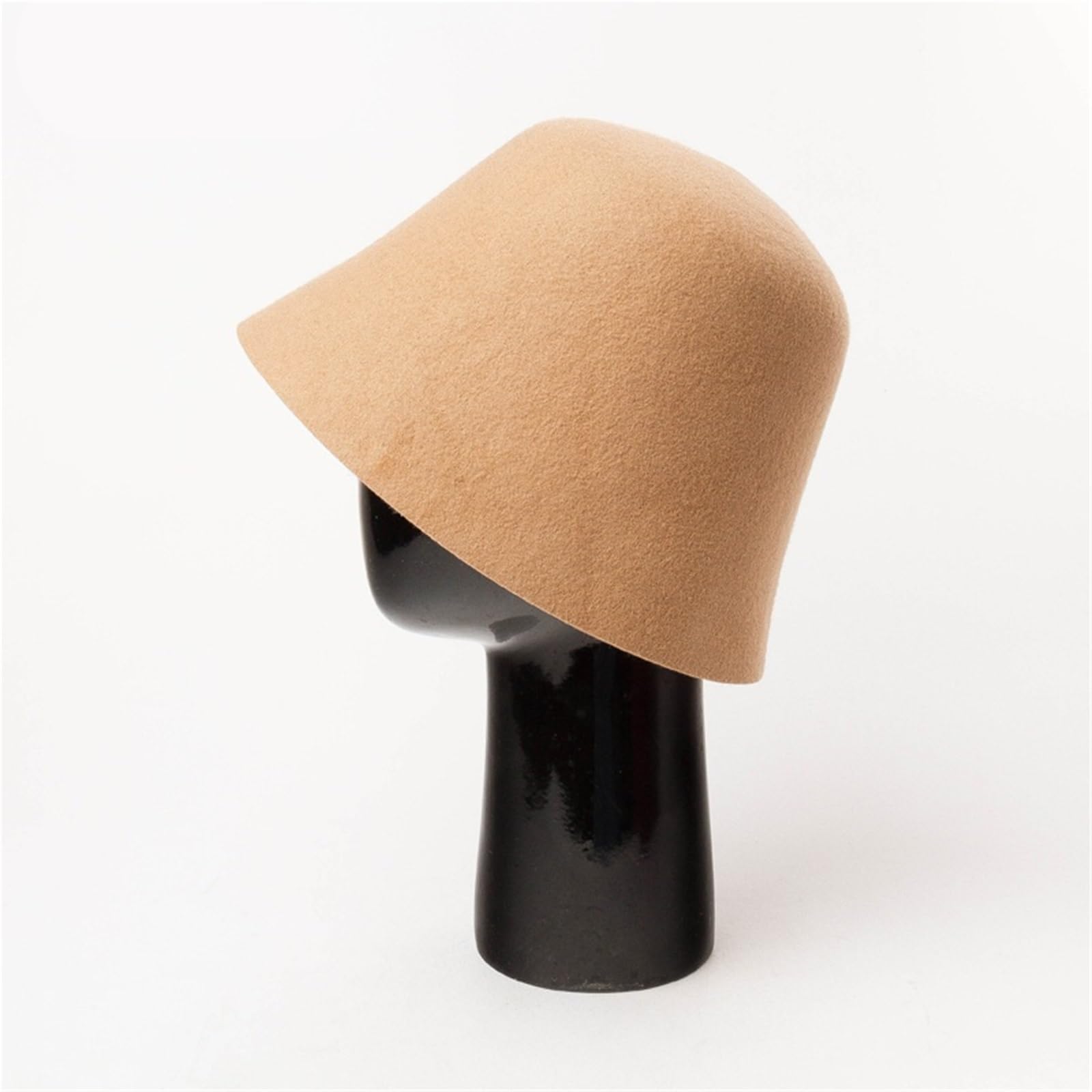 Cappello A Cloche Da Donna Cappello a cilindro piatto in feltro di lana da donna autunno inverno, cappello a secchiello vintage caldo ed elegante Per Donna